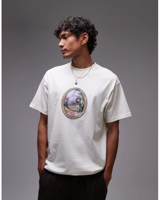 Carhartt – locker geschnittenes t-shirt in Gray für Herren