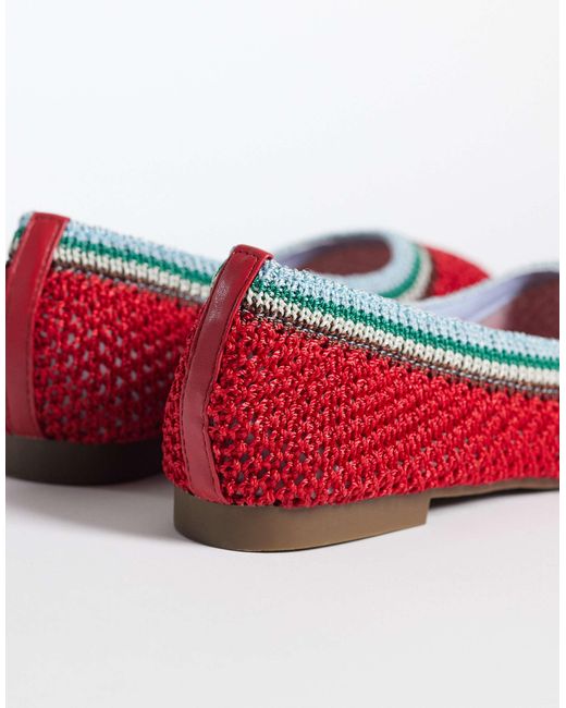 SEQWL Red – ballerinas aus webstoff