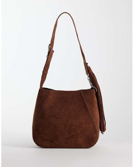 ASOS Brown Studded Tote Bag