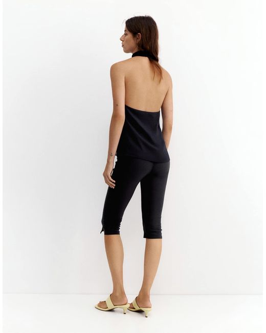Top dos nu fluide Pull&Bear en coloris Blue