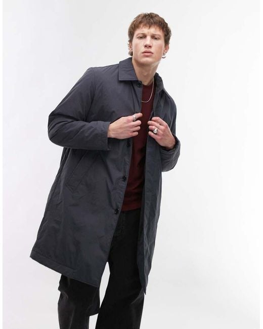 ARKET Blue Padded Overcoat for men