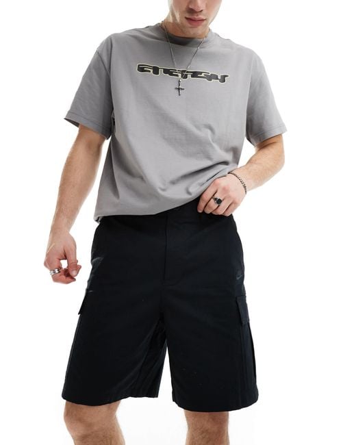 Nike – club – cargo-shorts aus webstoff in Black für Herren