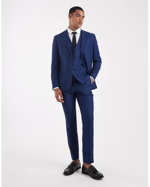 Jack & Jones Blue Super Slim Trousers for men