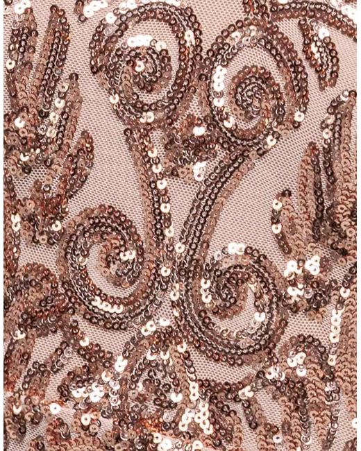 Goddiva Metallic Embellished Sequin Bishop Sleeve Maxi Dress