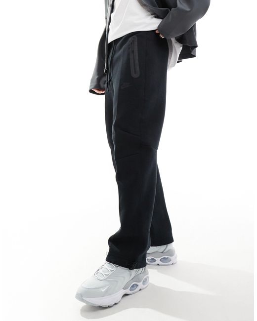 Nike – locker geschnittene jogginghose aus tech-fleece in Black für Herren