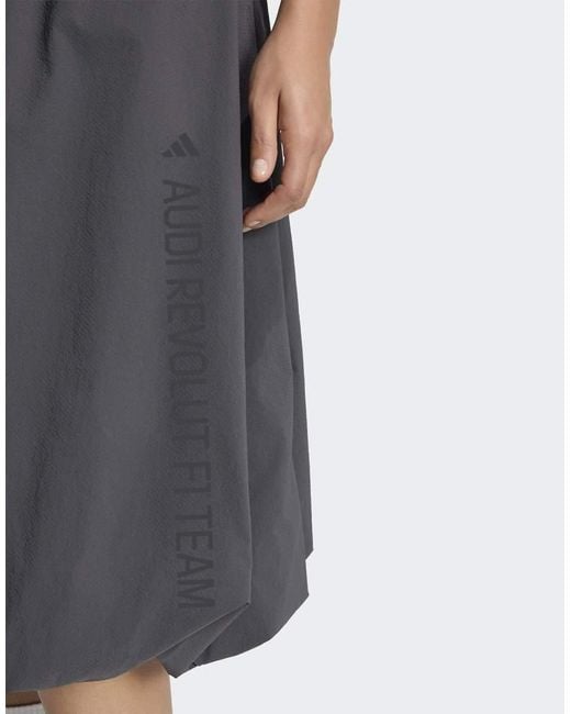 Adidas Originals Gray Audi Formula One Team Elevated Woven Skirt