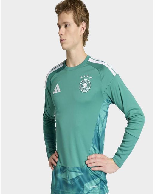 Adidas Originals Green Germany 26 Home Goalkeeper Long Sleeve Jersey for men