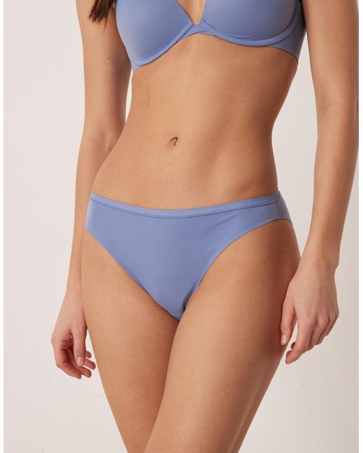 Calvin Klein Blue Perfectly Fit Seamless Bikini Briefs