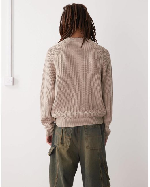 Pull ras Collusion pour homme en coloris Brown