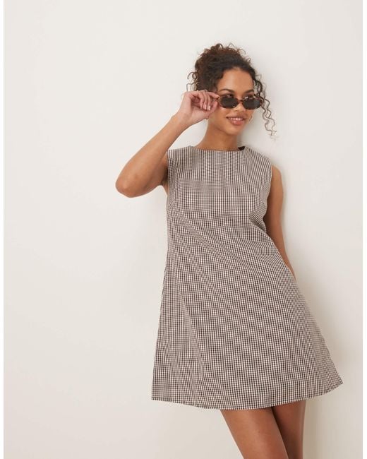 Glamorous Multicolor – kariertes mini-hängerkleid