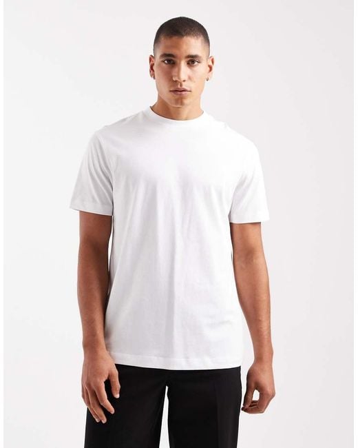 ASOS White Regular Fit T-shirt With Faint Spirit Graphic for men