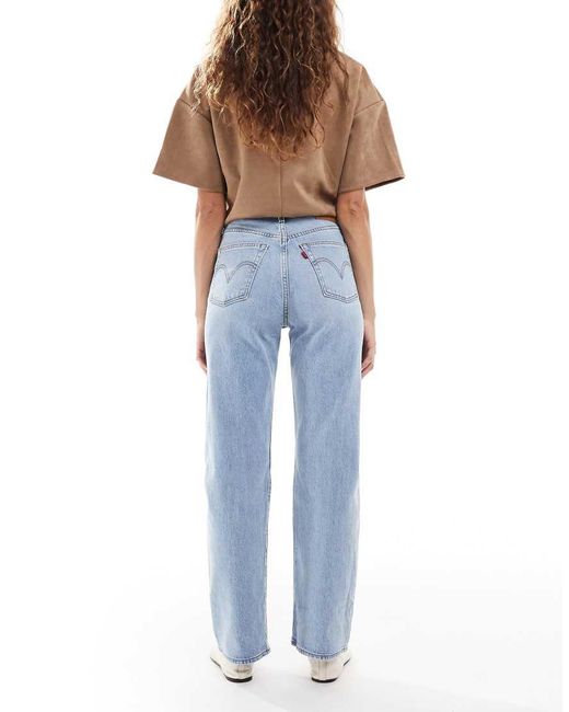 Levi's Blue Ribcage Straight Full Length Jeans