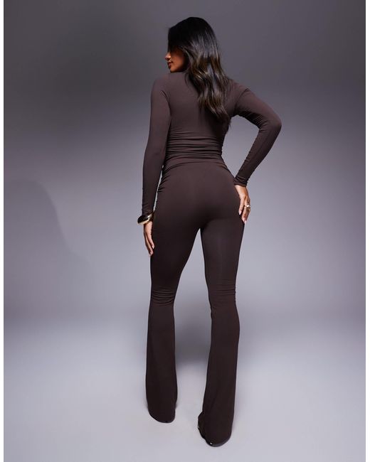 Oh Polly Blue Kalei Flared Trouser Co-Ord