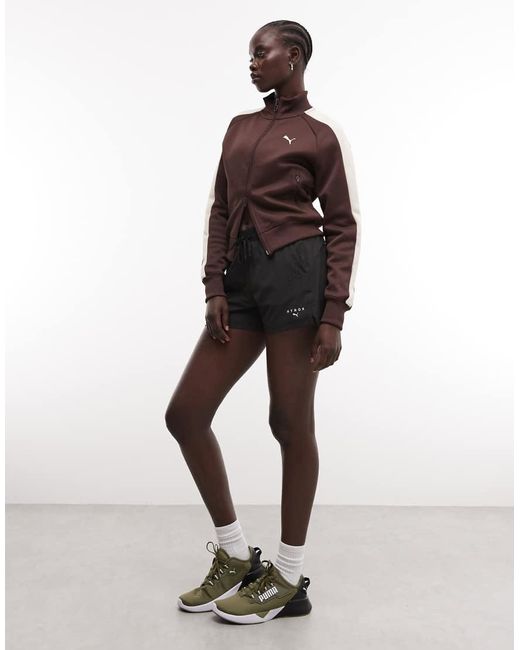 PUMA Brown T7 Always On Short Track Jacket