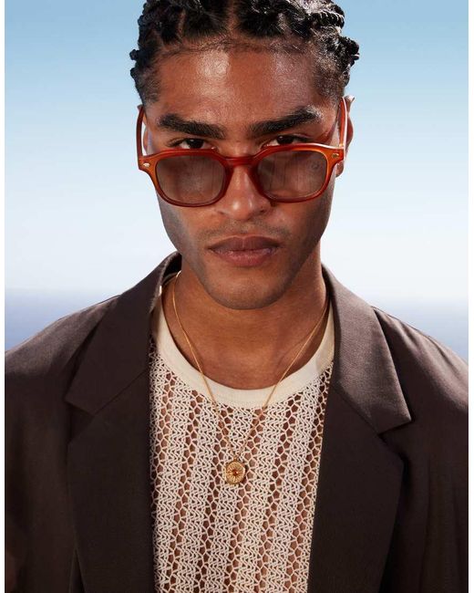 ASOS Ruimvallend Oversized Strandcolbert in het Black voor heren