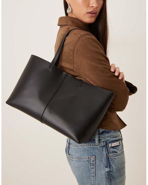 Borsa Shopper di Mango in Black
