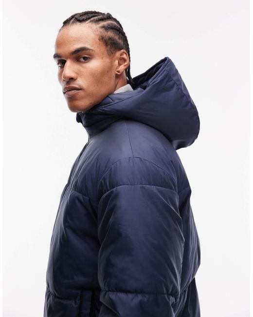 ASOS Blue Peakmaxtm Puffer Jacket for men