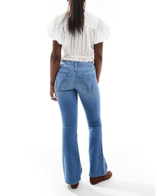 Hollister Blue Low Rise Bootcut Jeans