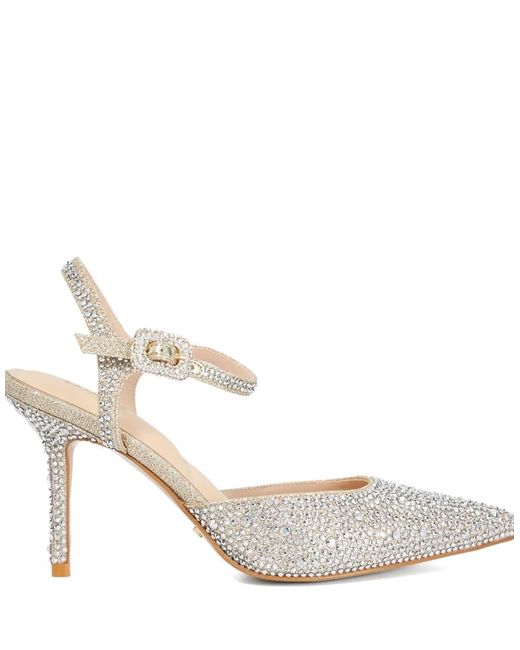 Dune White Confident Court Shoes