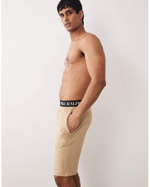 Polo Ralph Lauren Natural Crest Logo Jersey Sleep Short for men