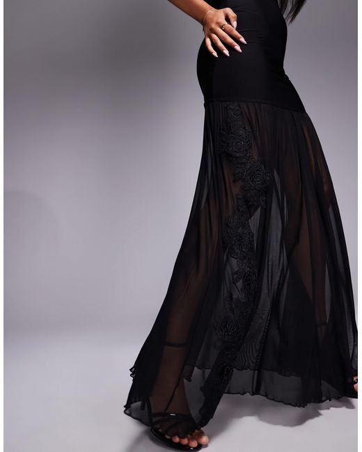 Fashionkilla Black – trägerloses, anschmiegsames maxikleid