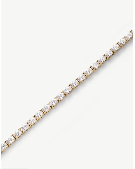 D.Louise Brown Waterproof Oval Tennis Bracelet – Tarnish-Free