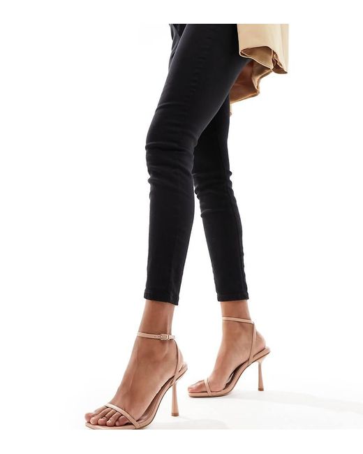 SIMMI Black Simmi London Wide Fit Damira Strappy Barely There Sandal