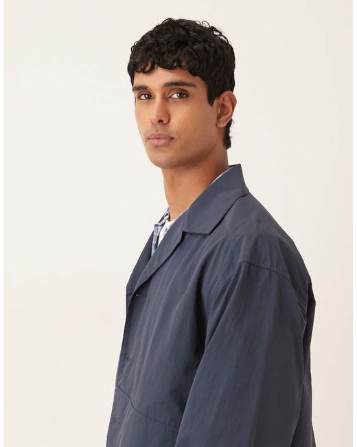 ASOS Blue Lightweight Nylon Jacket for men