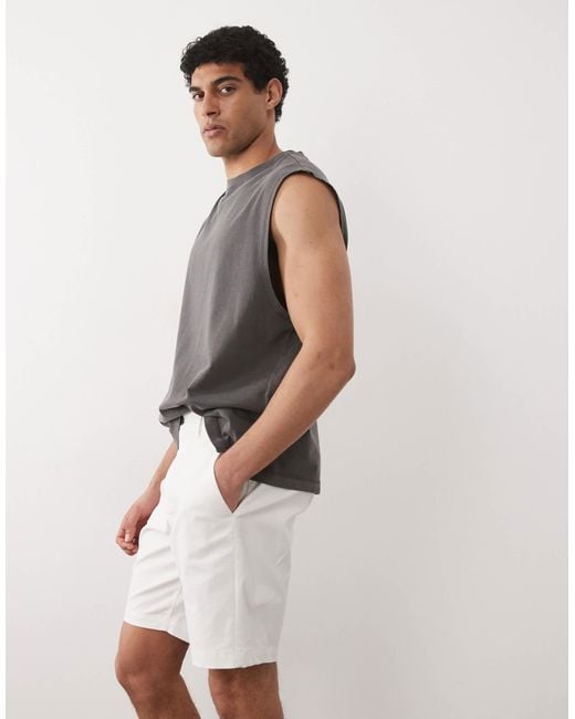 Threadbare White Chino Shorts for men
