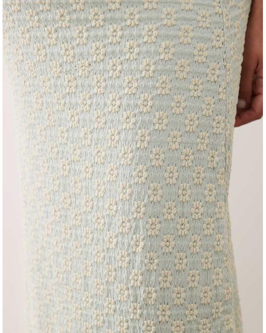 Mama.licious Natural Mamalicious Maternity Jersey Daisy Lace Midi Skirt Co-ord