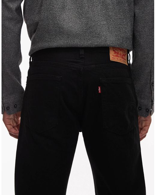 Levi's – 555 '96 – locker geschnittene straight jeans in Black für Herren