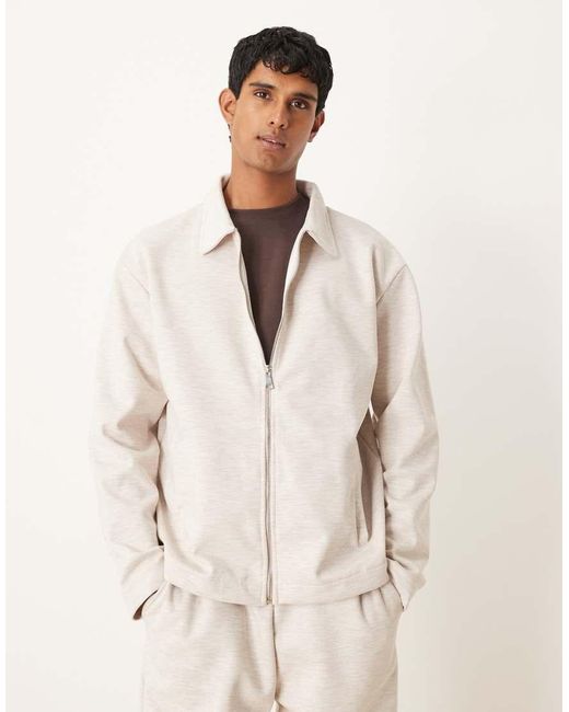 ASOS Oversized Jack Van Stof in het Natural voor heren
