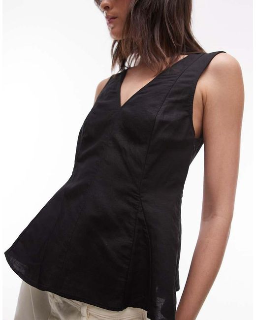 Top di Mango in Black