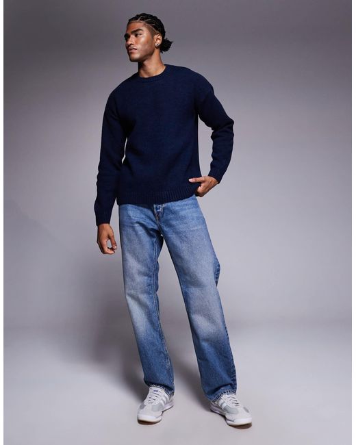 Pull ras ASOS pour homme en coloris Blue