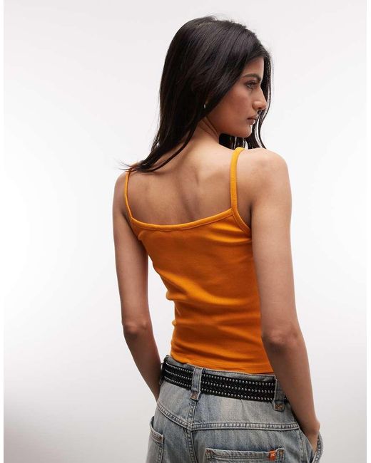 Collusion Orange Rib Cami