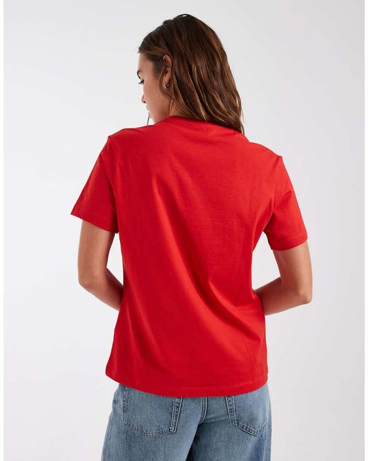 & Other Stories Red Relaxed Short Sleeve T-Shirt