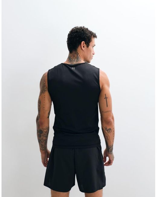 4505 Blue Active Quick Dry Muscle Fit Compression Base Layer Tank for men