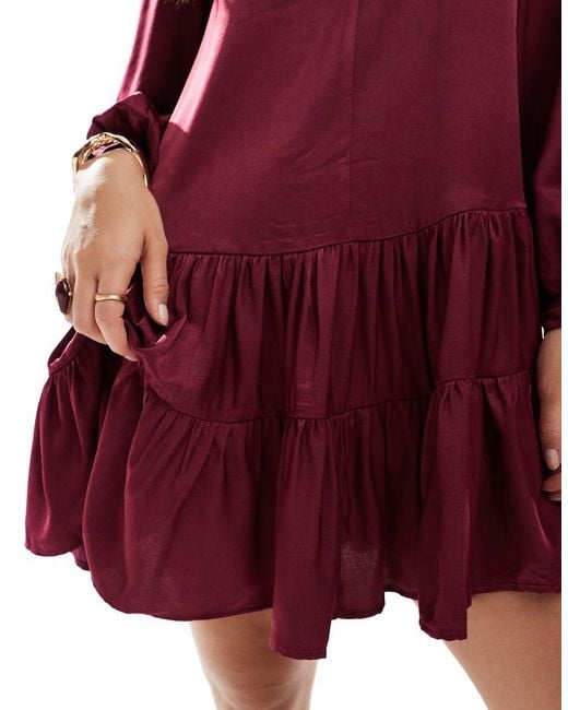 Glamorous Red Shift Mini Dress