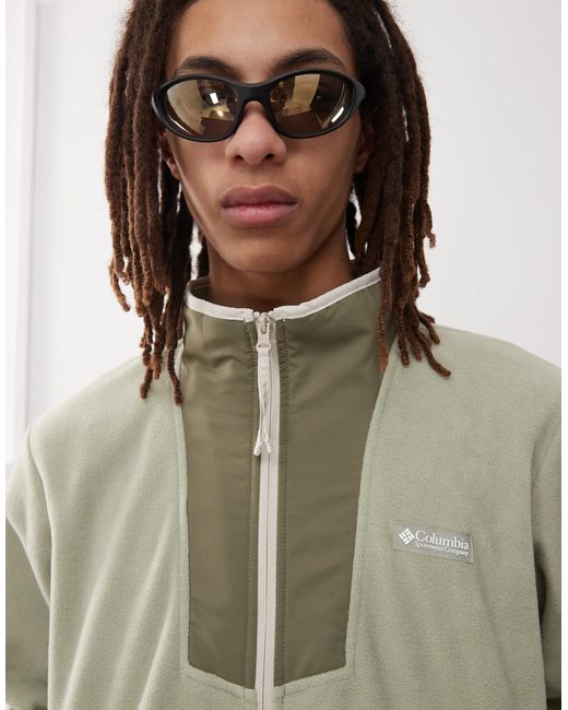 Sequoia grove - veste polaire zippée Columbia pour homme en coloris White