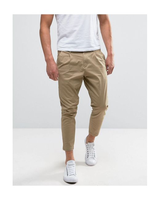Only & Sons Natural Cropped Chino for men