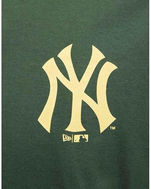KTZ Green Ny Yankees World Series Graphic T-shirt With Back Print for men
