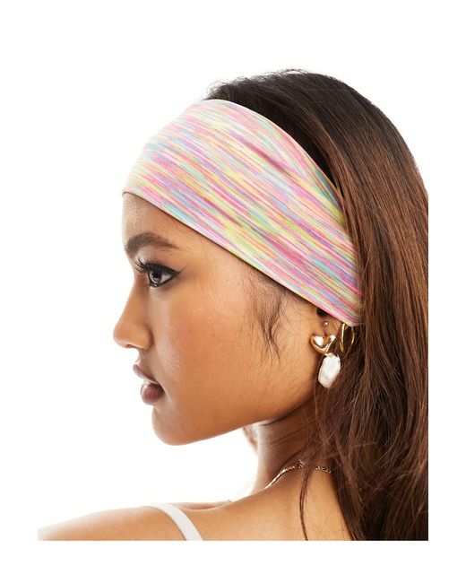South Beach Natural Stripe Jersey Headband