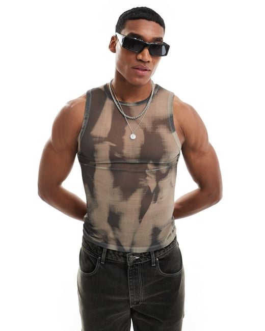 ASOS Black Muscle Fit Vest for men