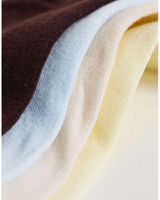 New Look White 4 Pack Frill Top Socks