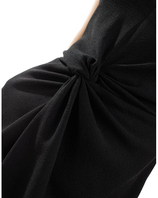 Vestido semilargo sin mangas Closet de color Black