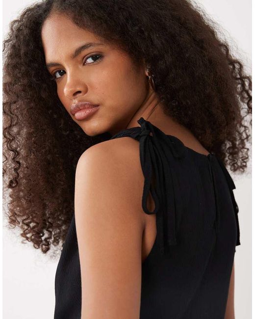 Mango Black Teen Sleeveless Mini Dress