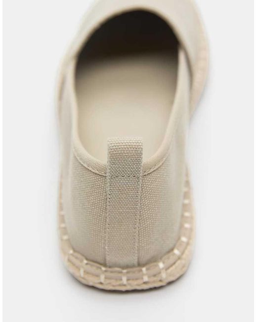 Pull&Bear White Jute Espadrilles for men