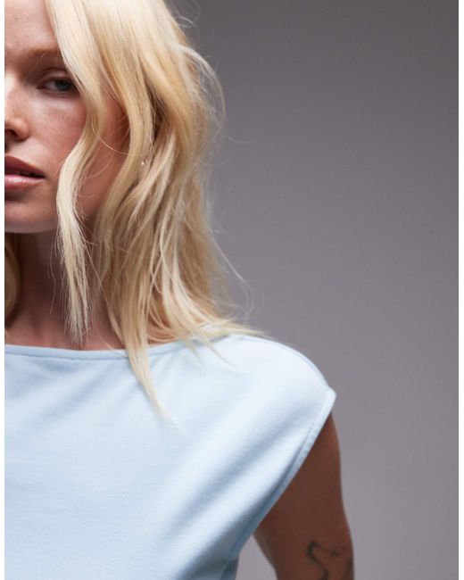 TOPSHOP Gray – jersey-oberteil