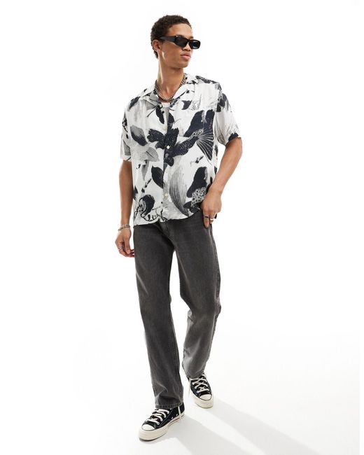Frequency - chemise à manches courtes - fleuri AllSaints pour homme en coloris White