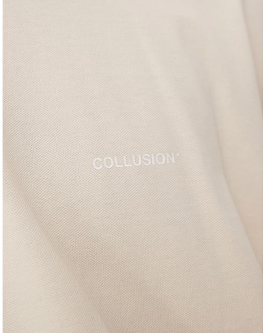 T-shirt à manches longues en piqué - écru Collusion pour homme en coloris Natural